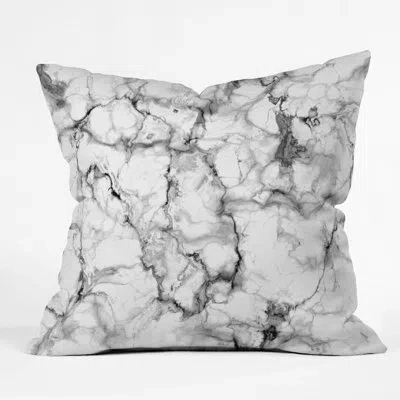 Deny Designs Marble No 3 Indoor/outdoor Throw Pillow