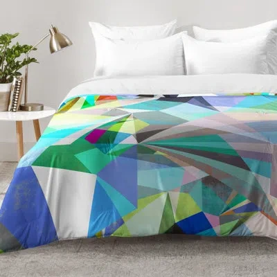 Deny Designs Mareike Boehmer Comforter Set In Blue,green