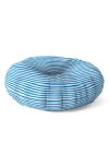 Deny Designs Marker Stripes Floor Pillow In Blue/white