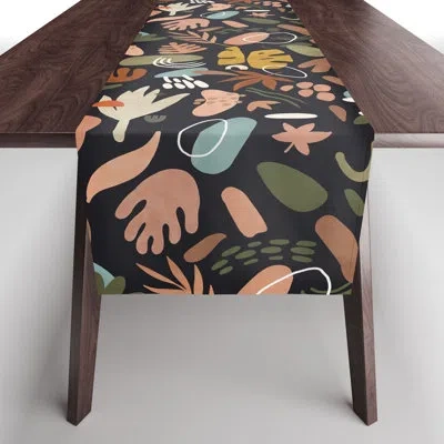 Deny Designs Marta Barragan Camarasa Abstract Shapes Of Dark Modern Table Runner