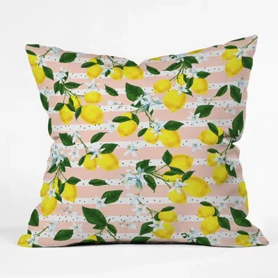 Deny Designs Marta Barragan Camarasa Lemons Throw Pillow