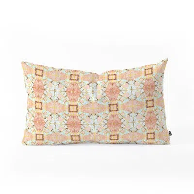 Deny Designs Marta Barragan Camarasa Marbled Geometric Mosaic Outdoor Lumbar Pillow