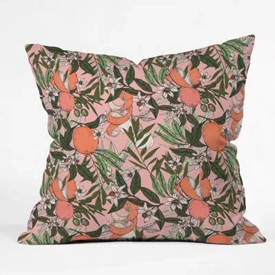 Deny Designs Marta Barragan Camarasa Olives In The Flowers Indoor/outdoor Throw Pillow