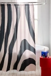 Deny Designs Megan Galante For Deny Painted Zebra Shower Curtain In Black/white At Urban Outfitters