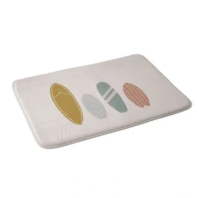Deny Designs Menina Lisboa Summer Cool Surfboards Memory Foam Bath Mat