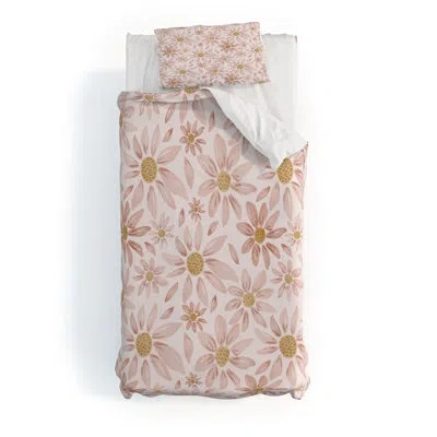 Deny Designs Menina Lisboa Wild Pink Daisies Duvet Cover Set
