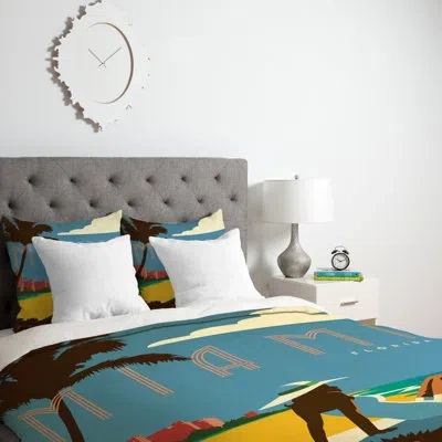 Deny Designs Miami Duvet Cover In Lightweight