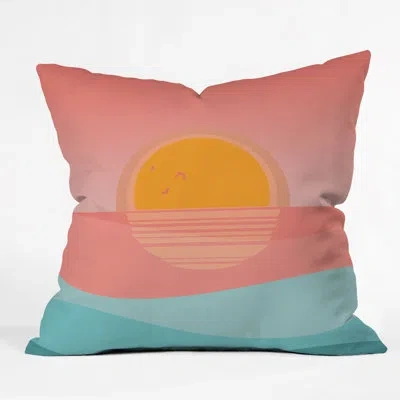Deny Designs Minimal Sunset Indoor/outdoor Throw Pillow