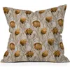 Deny Designs Modern Abstract Print Throw Pillow In Brown
