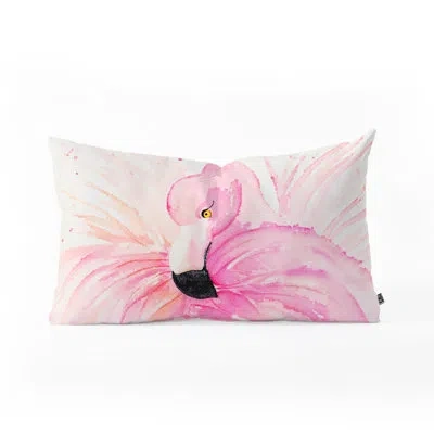 Deny Designs Monika Strigel Flamingo Ballerina Oblong Lumbar Pillow