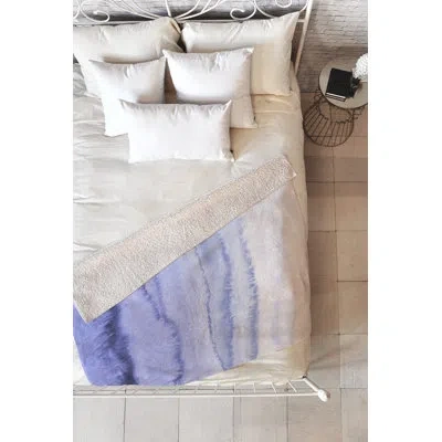 Deny Designs Monika Strigel Within The Tides Serenity Fleece Throw Blanket In Blue