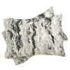 Deny Designs Mono Melt By Lisa Argyropoulos Polyester Envelope Sham In Gray