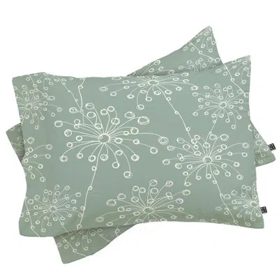 Deny Designs Motifs Pillowcase In Light Blue