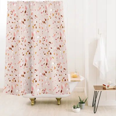 Deny Designs Mrkttnr Royal Terrazzo I Shower Curtain In Neutral