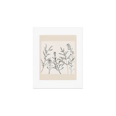 Deny Designs Nadja Minimalist Grass Art Print - Unframed In Beige