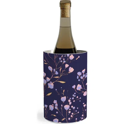 Deny Designs Natural Haze 2 Stainless Steel Wine Chiller In Purple