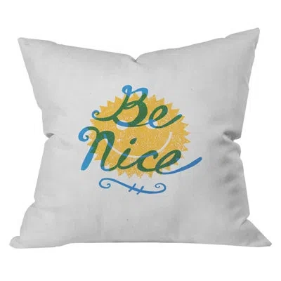 Deny Designs Nick Nelson Be Nice Outdoor Throw Pillow
