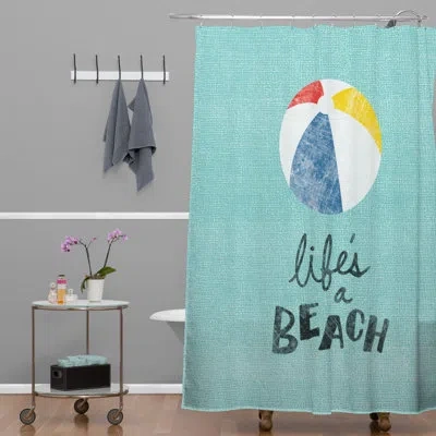 Deny Designs Nick Nelson Lifes A Beach Single Shower Curtain