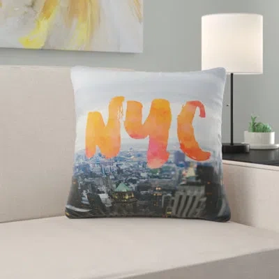 Deny Designs Nyc Skyline Throw Pillow