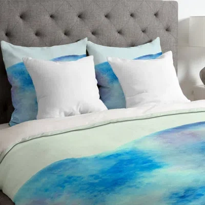 Deny Designs Ocean Tide Duvet Cover In Blue