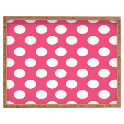 Deny Designs Ottoman/coffee Table Tray In Pink