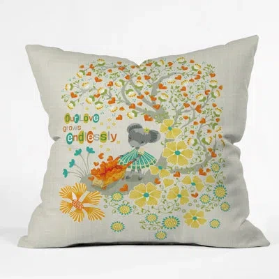 Deny Designs Our Love Grows Endlessly Polyester Throw Pillow