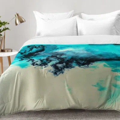 Deny Designs Painted Clouds V Comforter Set In Blue,white