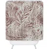 Deny Designs Palm Leaf Mono Shower Curtain