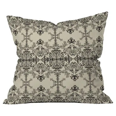 Deny Designs Pattern State Butterfly Paper Outdoor Throw Pillow