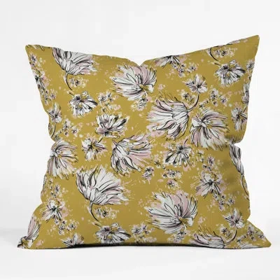 Deny Designs Pattern State Floral Meadow Throw Pillow