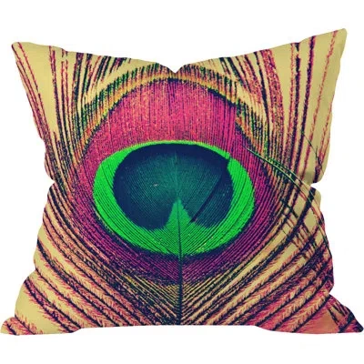 Deny Designs Peacock Pillow
