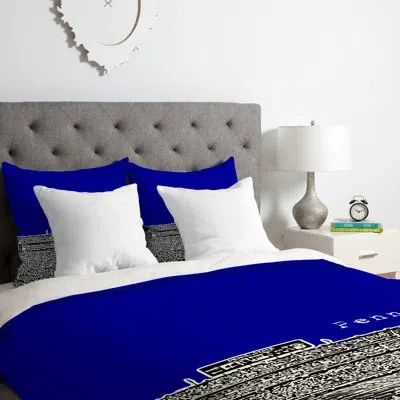 Deny Designs Penn State University Duvet Cover Set In Blue