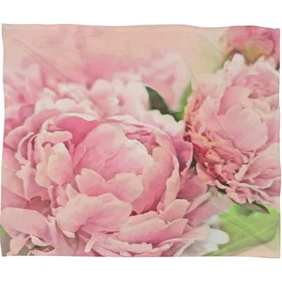 Deny Designs Peonies Throw In Pink