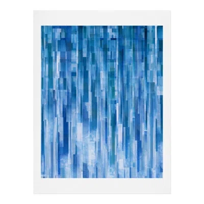 Deny Designs Picture Frame Graphic Art Print On Paper In Blue