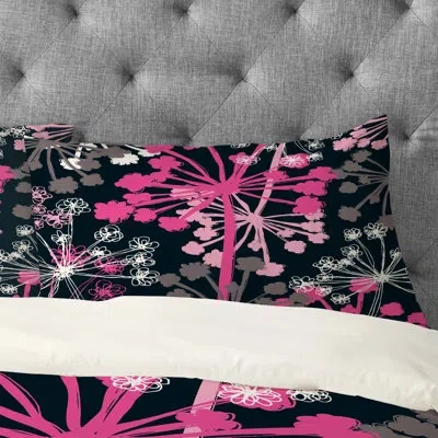 Deny Designs Pillow Case In Black;pink