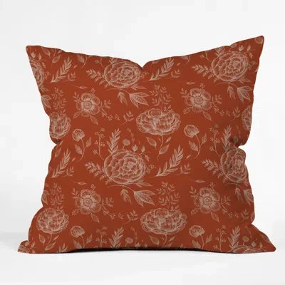 Deny Designs Pimlada Phuapradit Sienna Floral Linework Throw Pillow