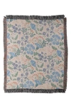 Deny Designs Pimlada Phuapradit Winter Garden Fringe Throw Blanket In Multi