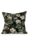 Deny Designs Poesie Garden Throw Pillow In Green