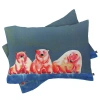 Deny Designs Polarbear Blush Pillowcase In Blue