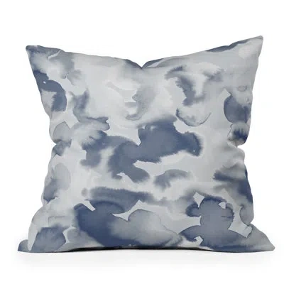 Deny Designs Polyester Indoor/outdoor Throw Pillow In Blue