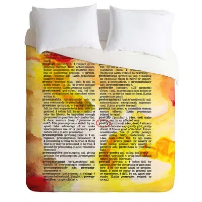 Deny Designs Pretty Dictionary Art Duvet Cover Set