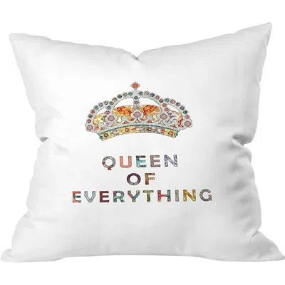 Deny Designs Queen Of Everything Outdoor Euro Pillow