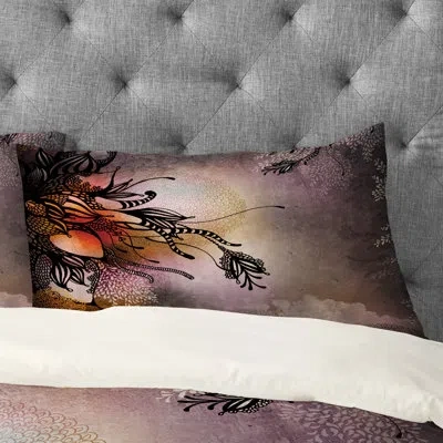 Deny Designs Rain Pillowcase In Brown;purple