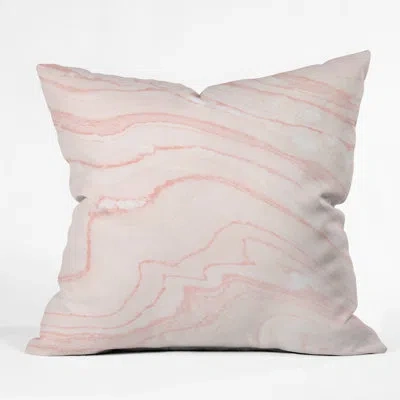 Deny Designs Rebecca Allen Blush Marble Outdoor Throw Pillow
