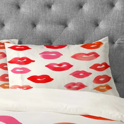 Deny Designs Rebecca Allen Pillowcase In Red