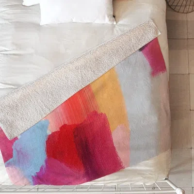Deny Designs Redemption Blanket In Blue;red