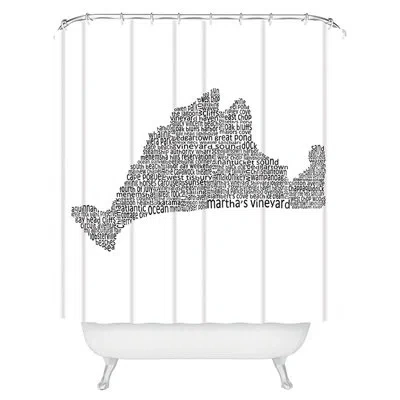 Deny Designs Restudio Designs Martha's Vineyard Shower Curtain Single + Hooks
