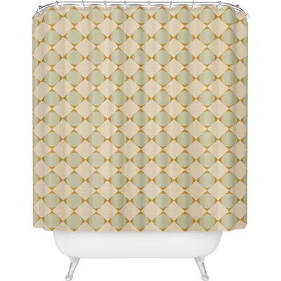 Deny Designs Retro Geometric Print Shower Curtain
