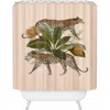 Deny Designs Risette Cheetah Print Light Shower Curtain In Beige