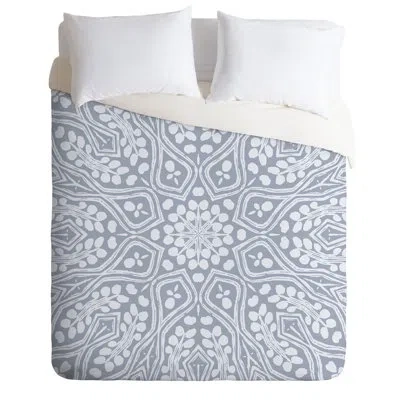Deny Designs Ritual Boho Mischka Duvet Cover Set In Gray